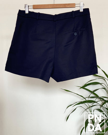 Short Azul de tela Zara