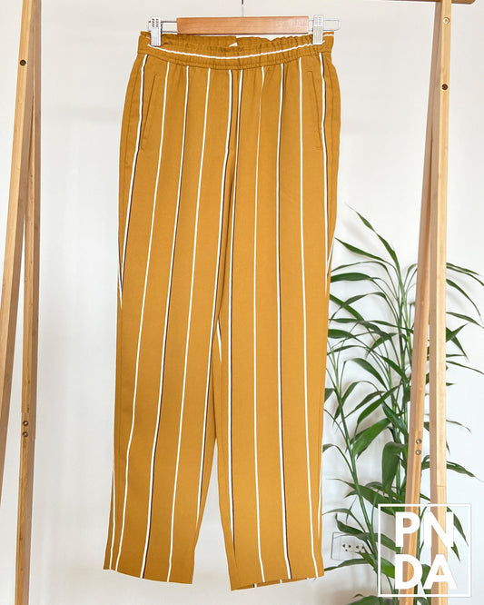 Pantalón rayas Mostaza H&M