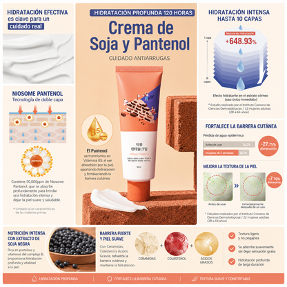 ROUND LAB - Crema Hidratante Soybean Panthenol Cream [80ml]