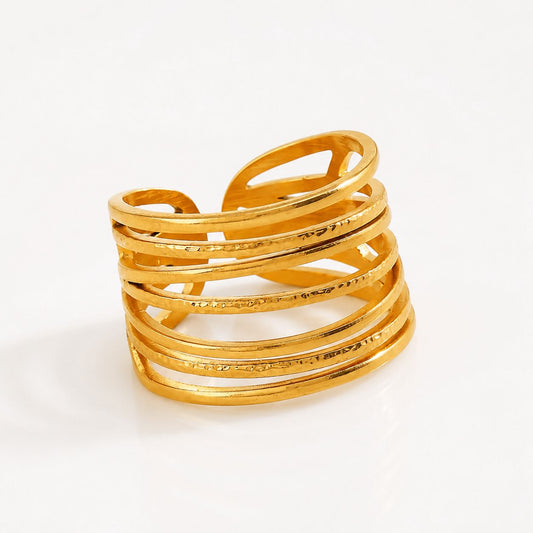 Anillo Trendy Líneas